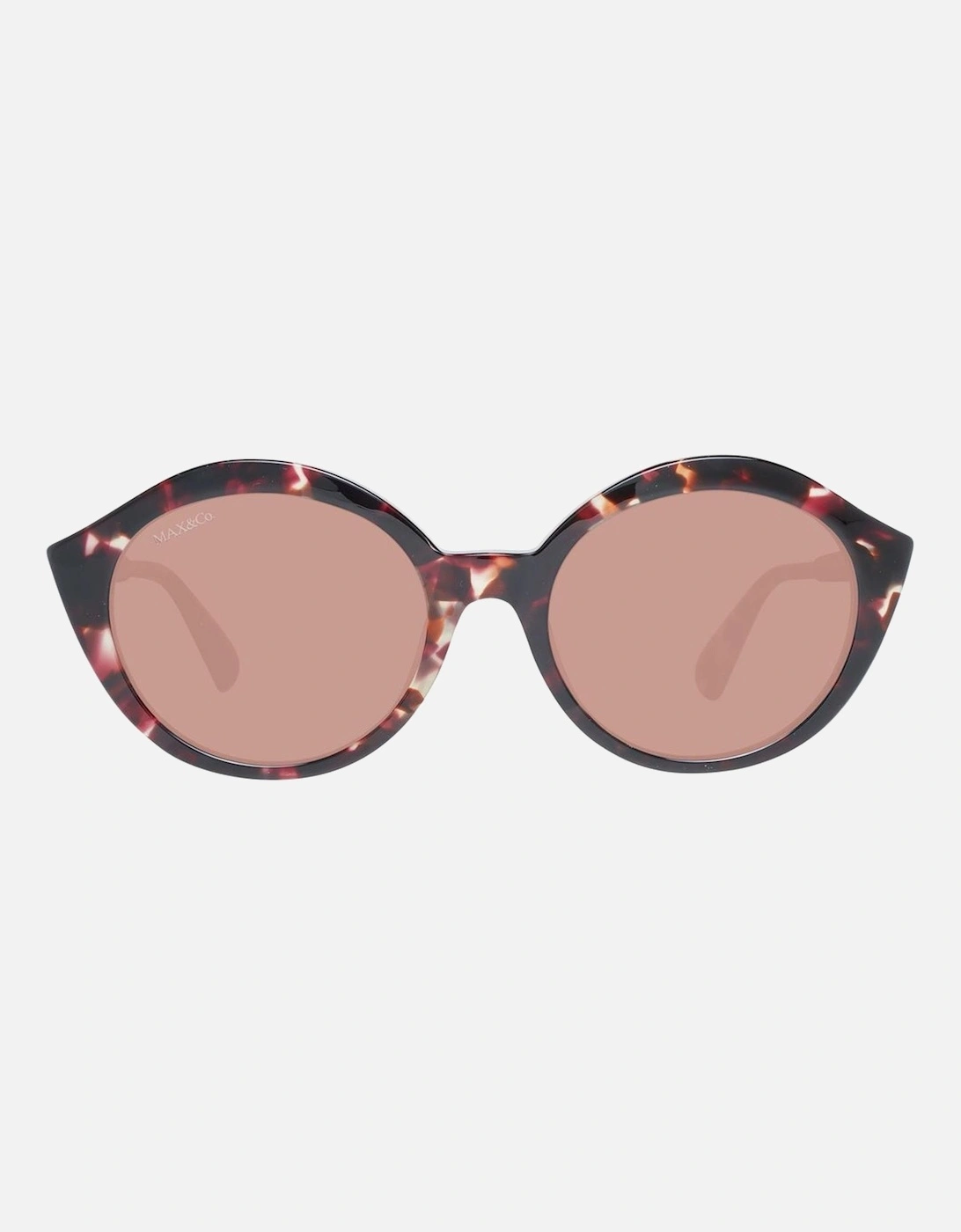 Brown Mirrored Round Sunglasses with UV Protection Women