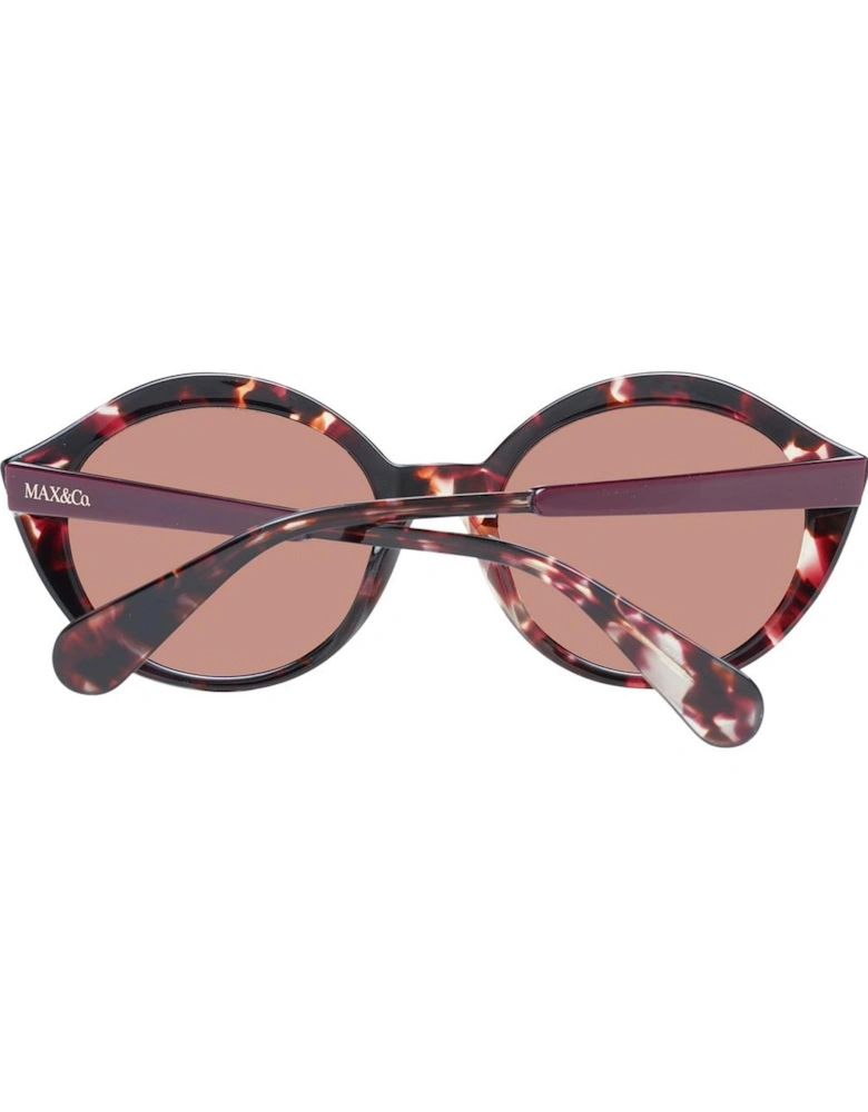 Brown Mirrored Round Sunglasses with UV Protection Women