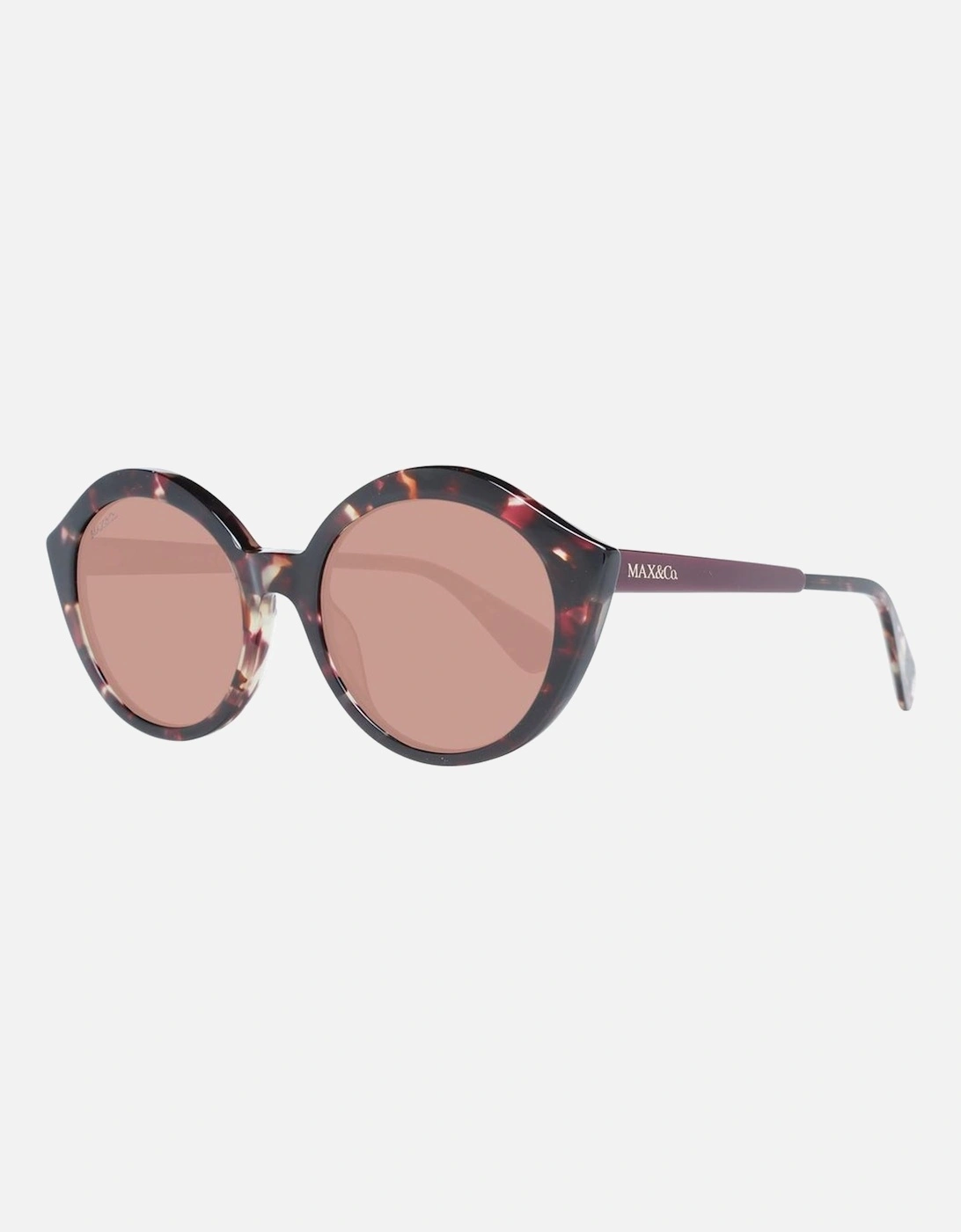 Brown Mirrored Round Sunglasses with UV Protection Women, 4 of 3