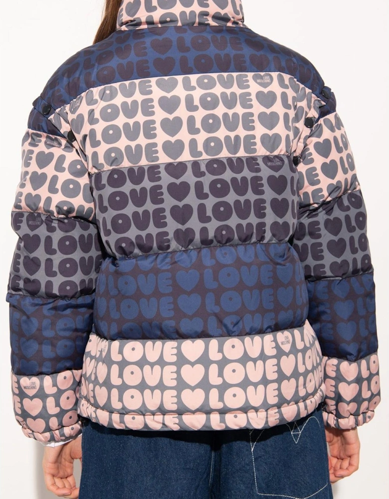 Love Hearts Padded Jacket LO6958 Women - Multicolor Jackets