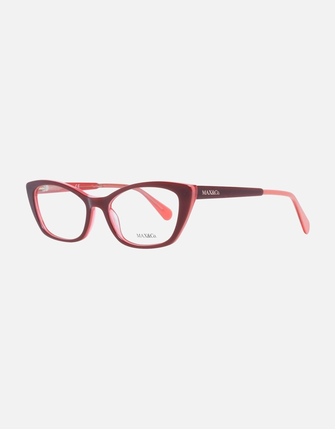 Red Cat Eye Glasses with Demo Lenses - Full Rim Women Frames, 4 of 3