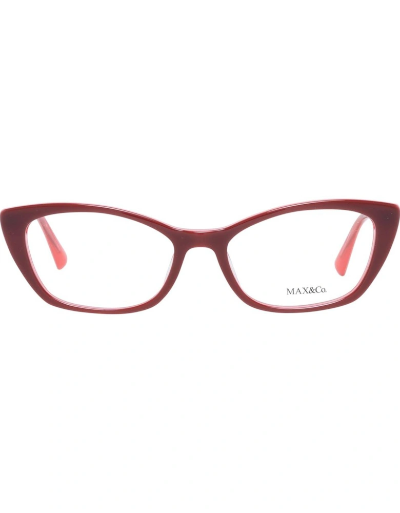 Red Cat Eye Glasses with Demo Lenses - Full Rim Women Frames