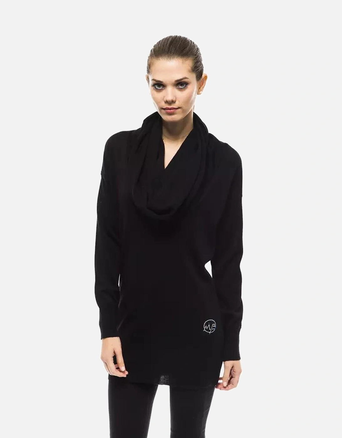 Embellished High Collar Max Pull Sweater Women - Black, 4 of 3