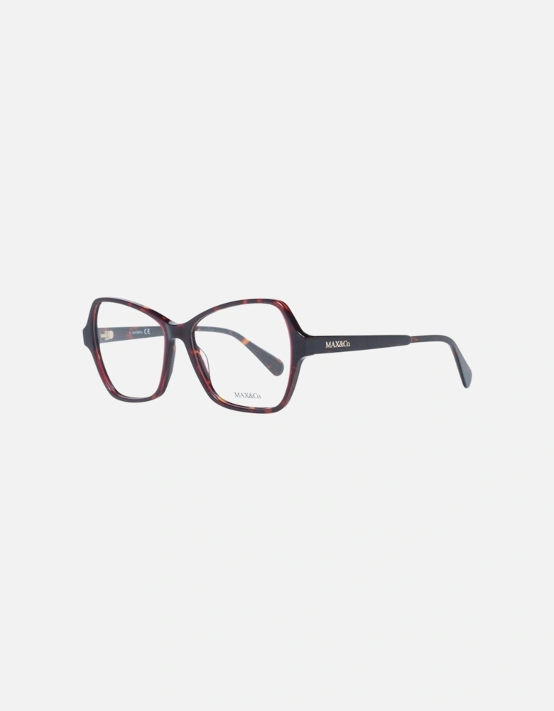 Burgundy Plastic Butterfly Glasses with Demo Lenses Women Frames