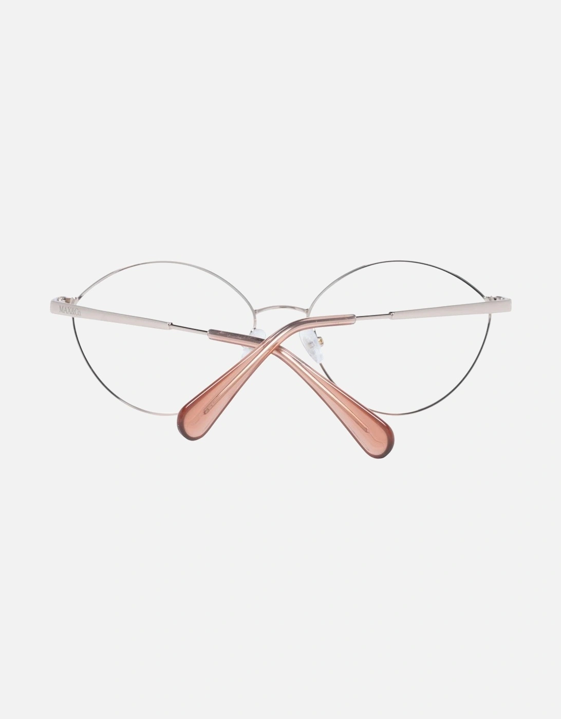 Rose Gold Round Metal Frame Demo Glasses Women