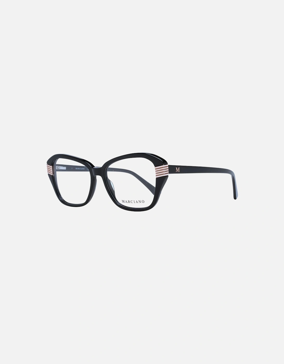 Black Plastic Rectangle Glasses with Spring Hinge Women Frames, 4 of 3