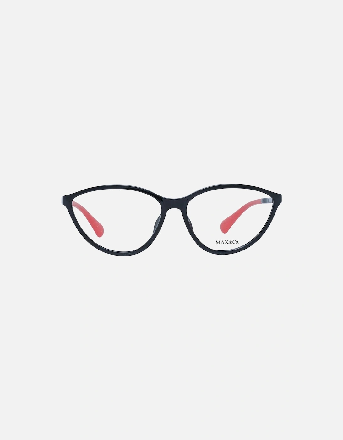 Black Plastic Cat Eye Glasses with Demo Lenses Women Frames