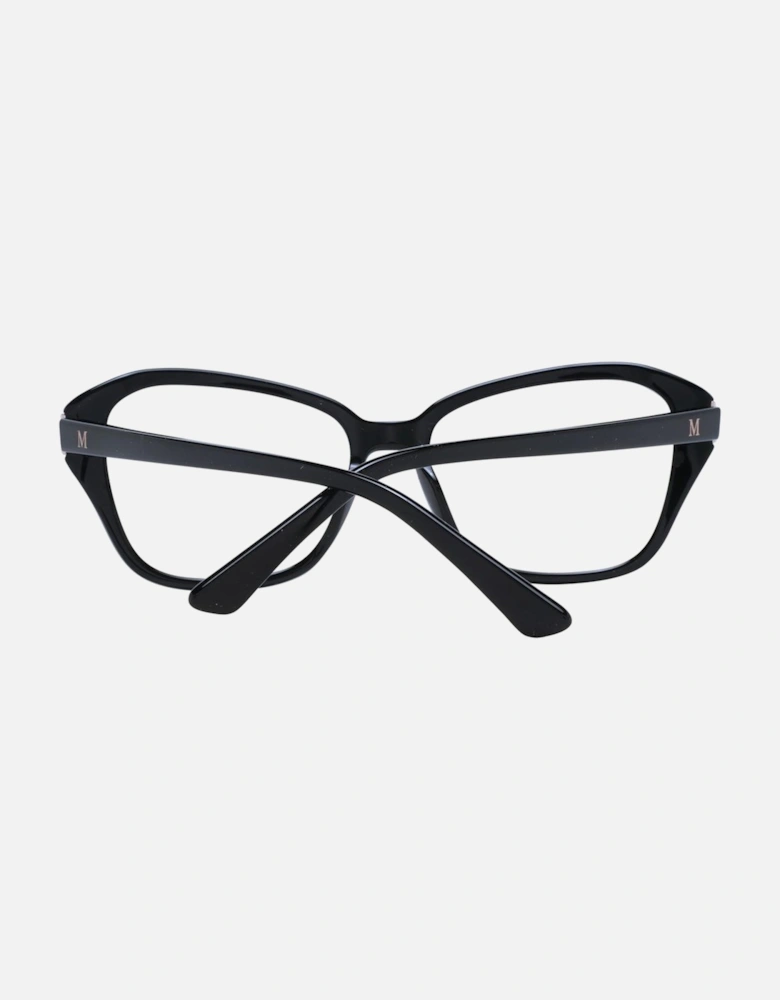 Black Plastic Rectangle Glasses with Spring Hinge Women Frames