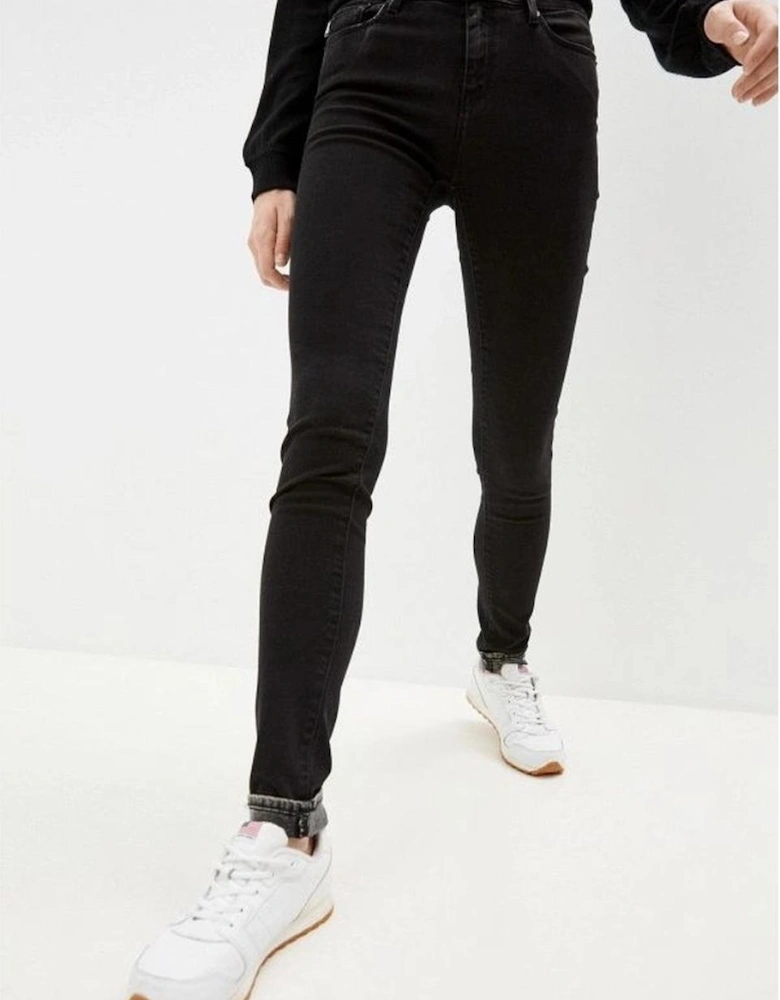 Overdyed Stretch Slim Fit Jeans Women - Black Jeans