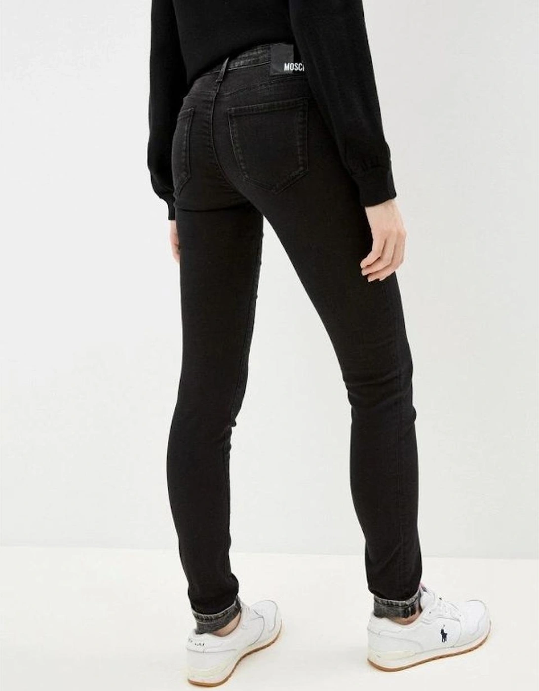 Overdyed Stretch Slim Fit Jeans Women - Black Jeans