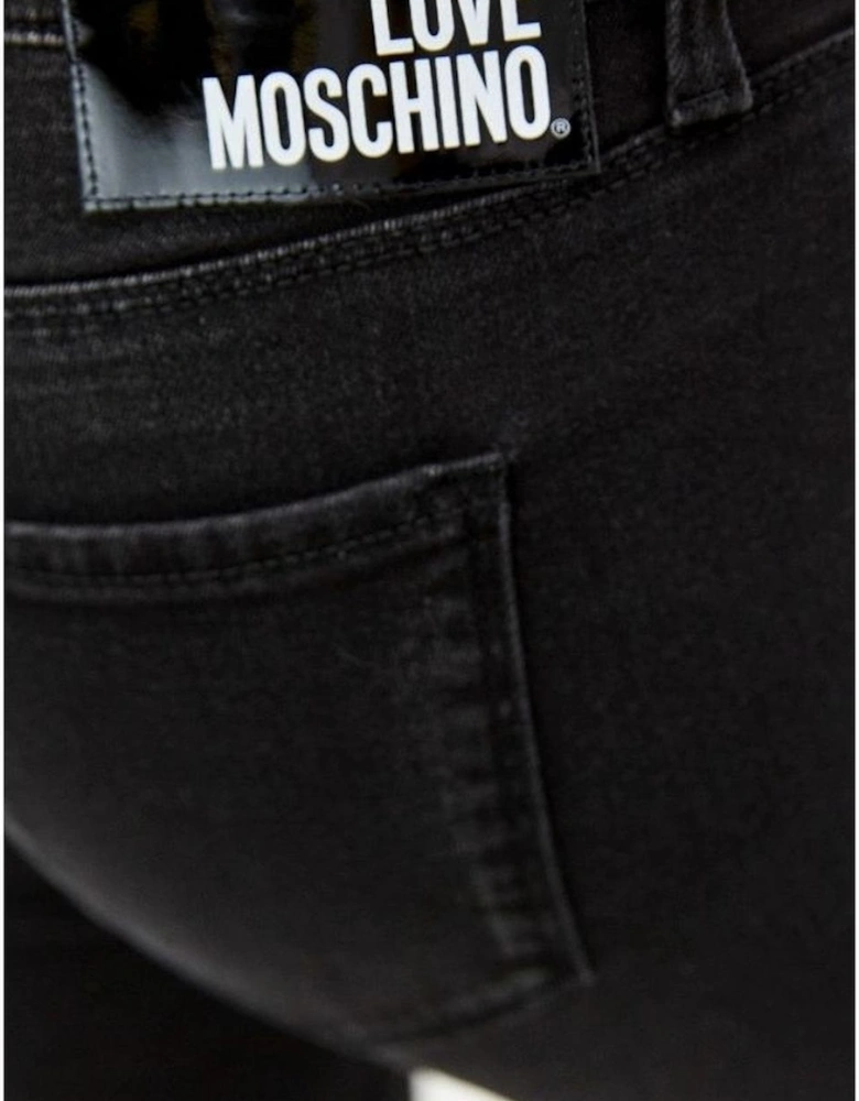 Overdyed Stretch Slim Fit Jeans Women - Black Jeans