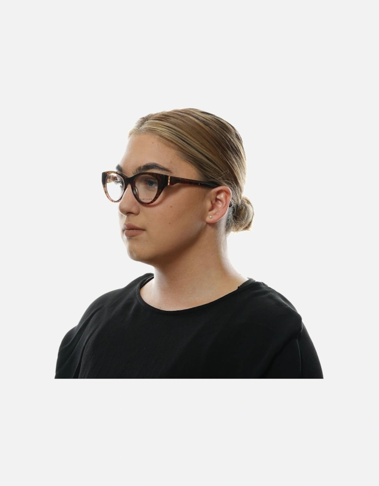 Brown Plastic Full-Rim Womens Eyeglasses with Spring Hinge Frames