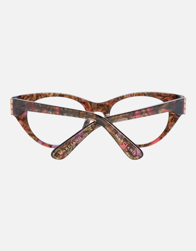 Brown Plastic Full-Rim Womens Eyeglasses with Spring Hinge Frames