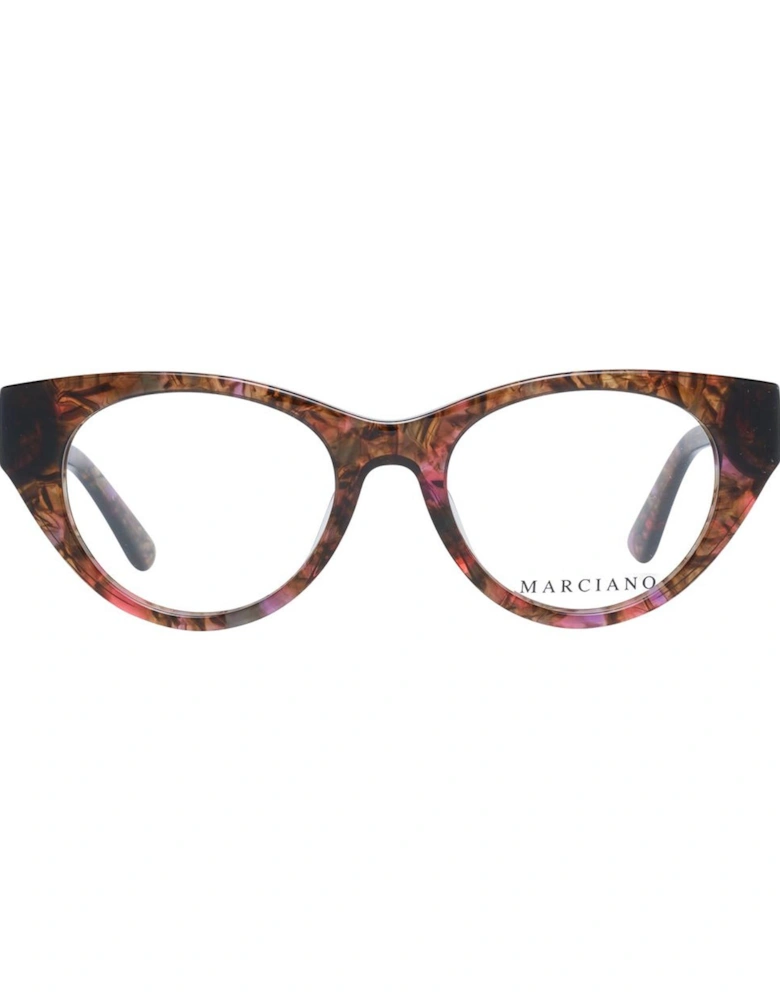 Brown Plastic Full-Rim Womens Eyeglasses with Spring Hinge Frames