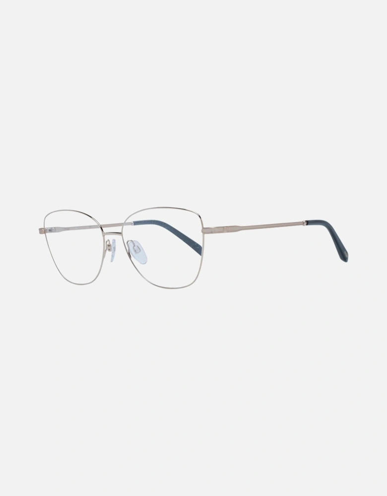 Gold Stainless Steel Square Frame Demo Glasses Women