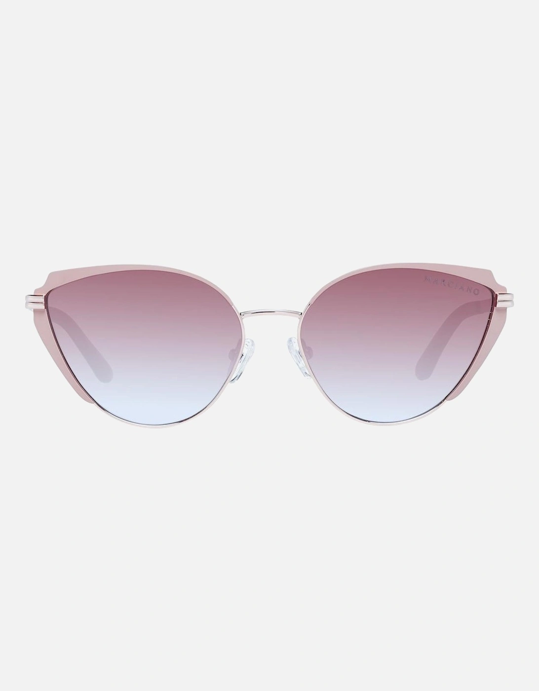 Rose Gold Cat Eye Sunglasses - Gradient Lenses (Filter Category 3)