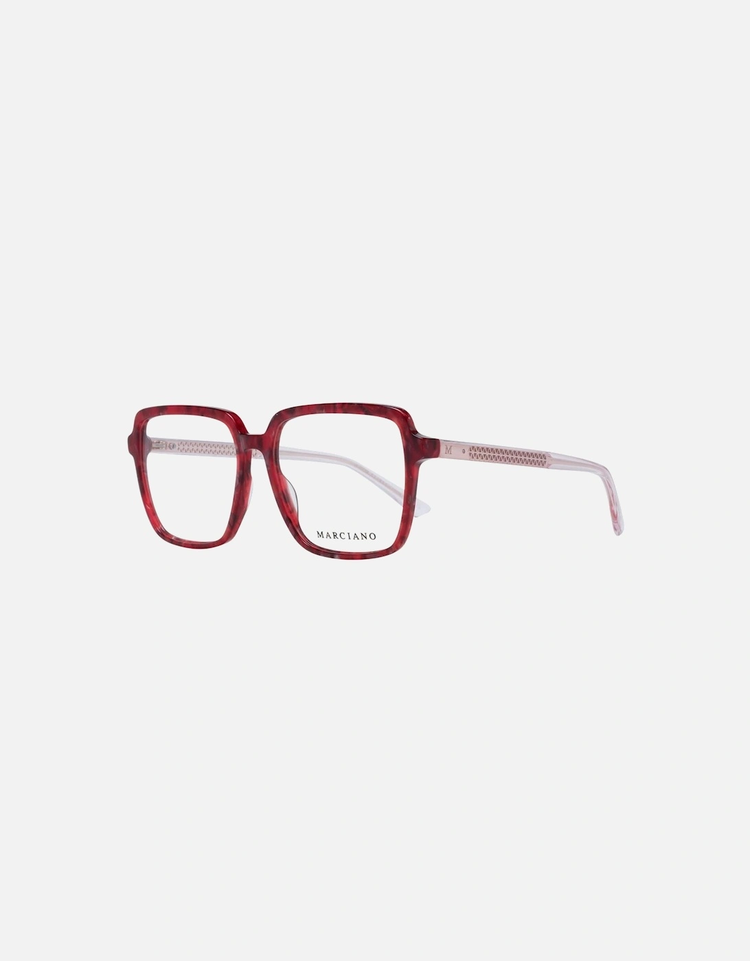 Full-Rim Square Plastic Frame Glasses Women - Burgundy, 4 of 3