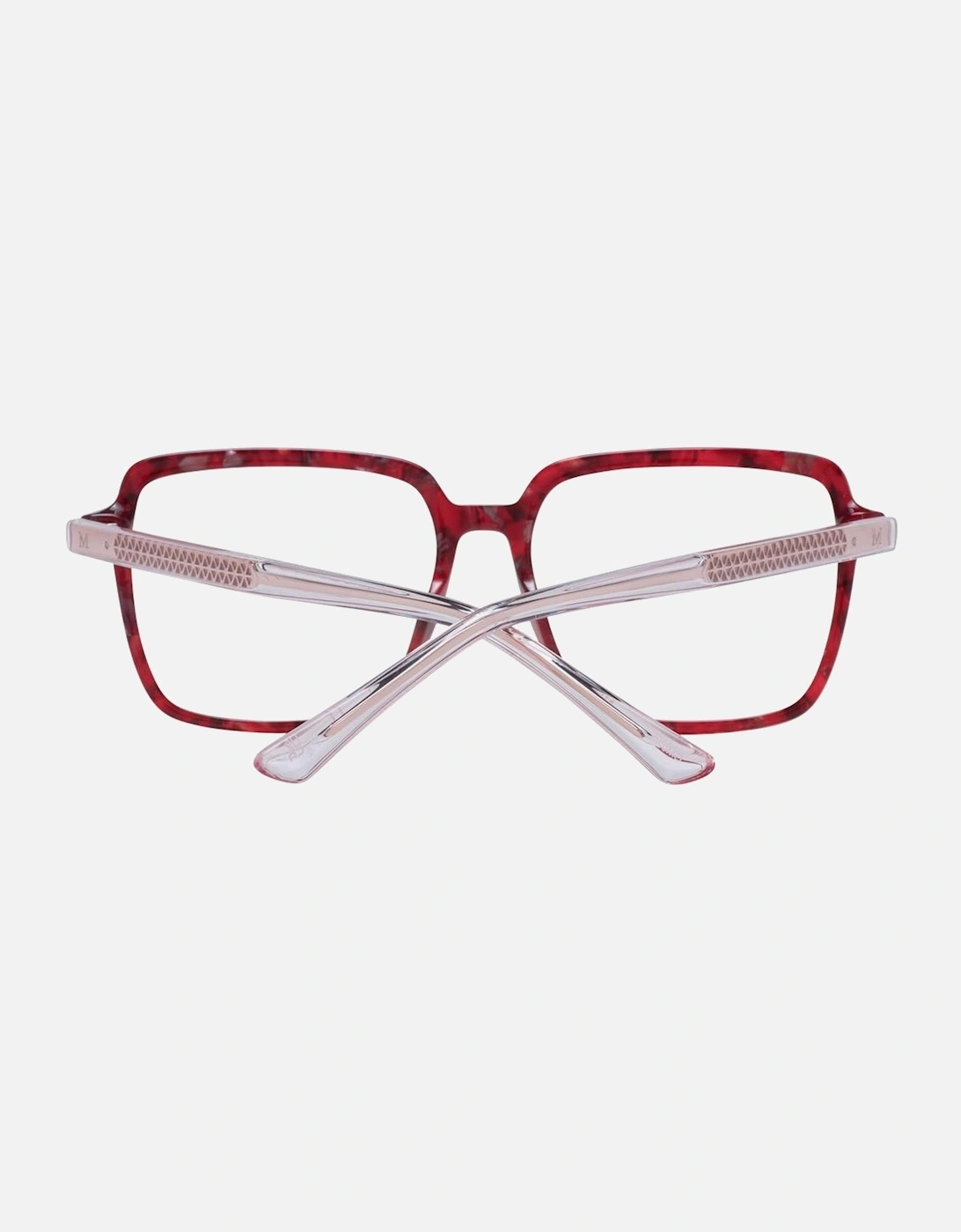 Full-Rim Square Plastic Frame Glasses Women - Burgundy