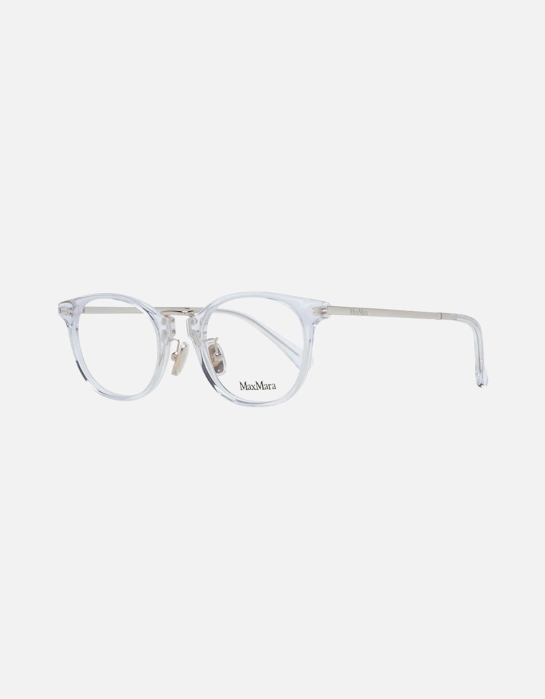 White Round Plastic Demo Glasses Women Frames
