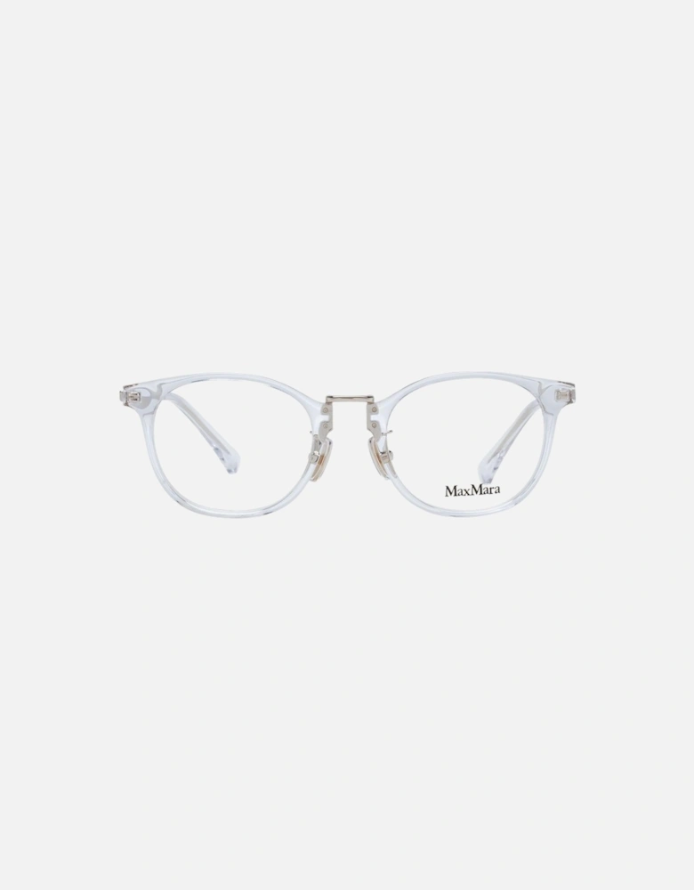 White Round Plastic Demo Glasses Women Frames
