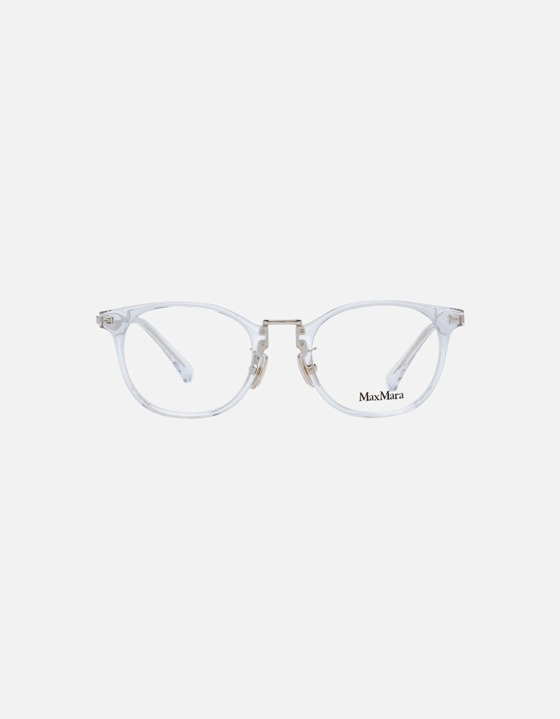 White Round Plastic Demo Glasses Women Frames