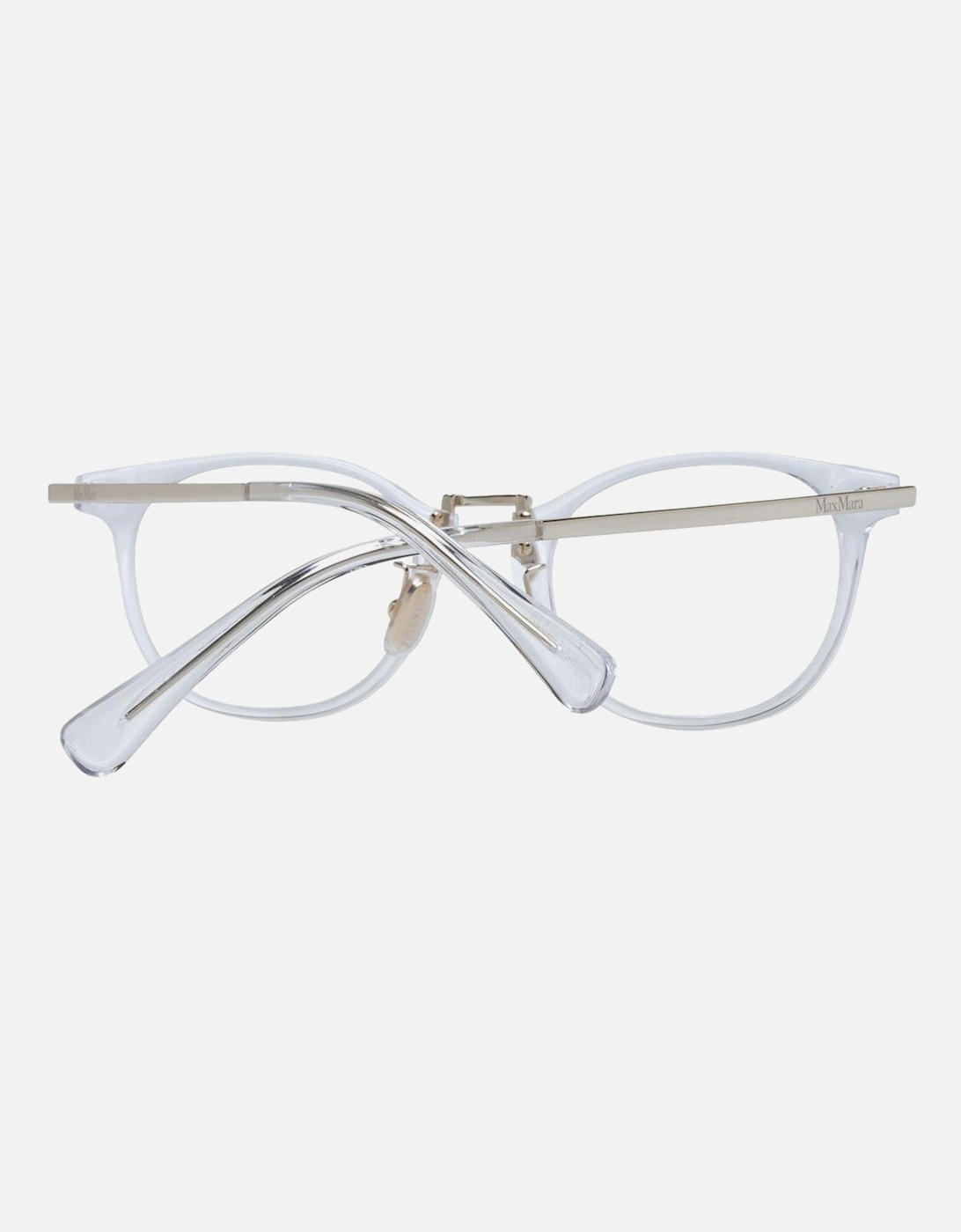White Round Plastic Demo Glasses Women Frames