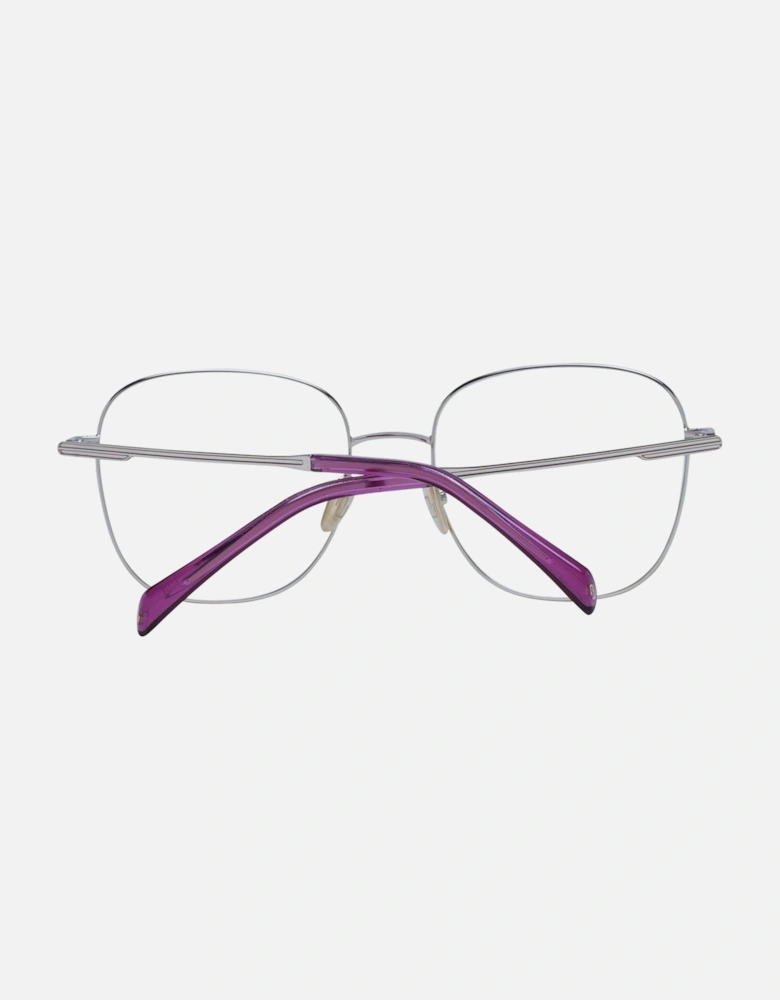 Purple Square Metal Frame Demo Glasses Women
