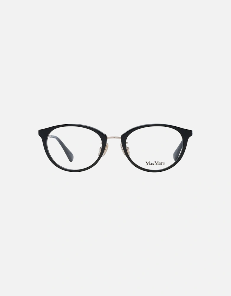 Black Plastic Round Eyeglasses Women Frames