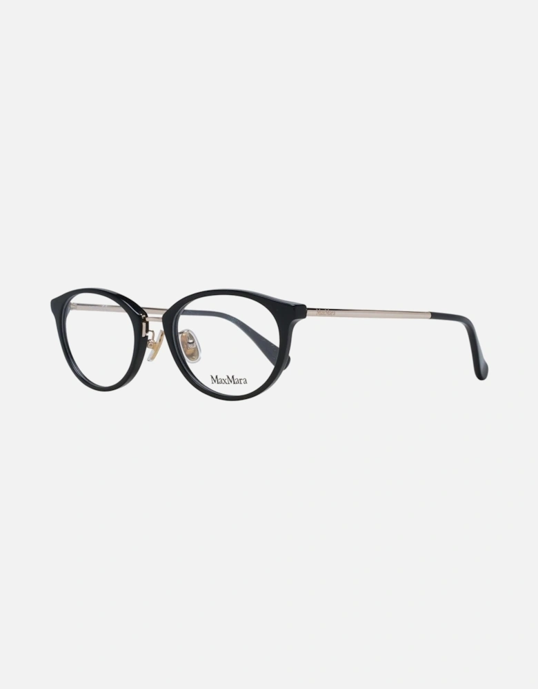 Black Plastic Round Eyeglasses Women Frames