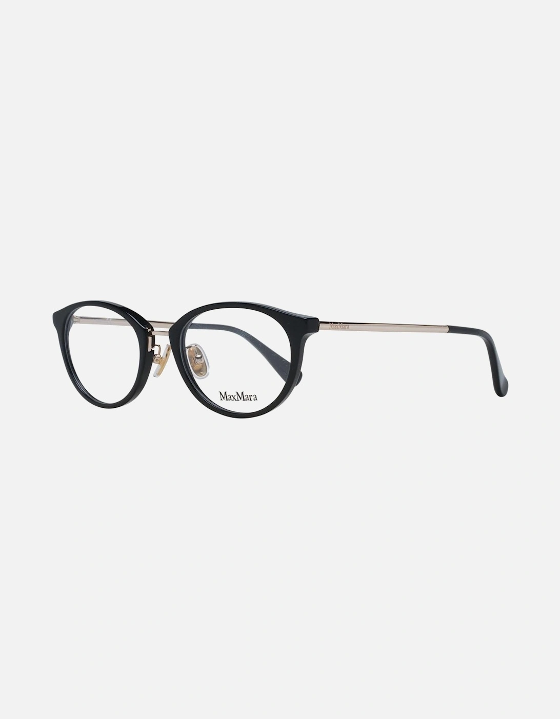Black Plastic Round Eyeglasses Women Frames, 4 of 3