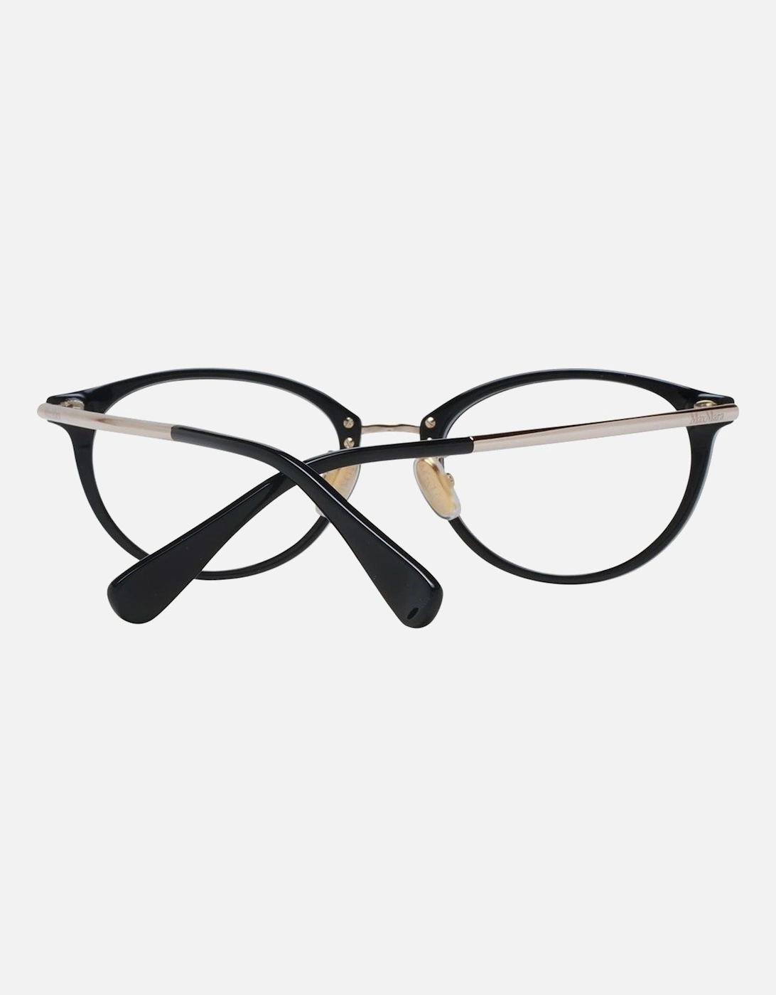 Black Plastic Round Eyeglasses Women Frames