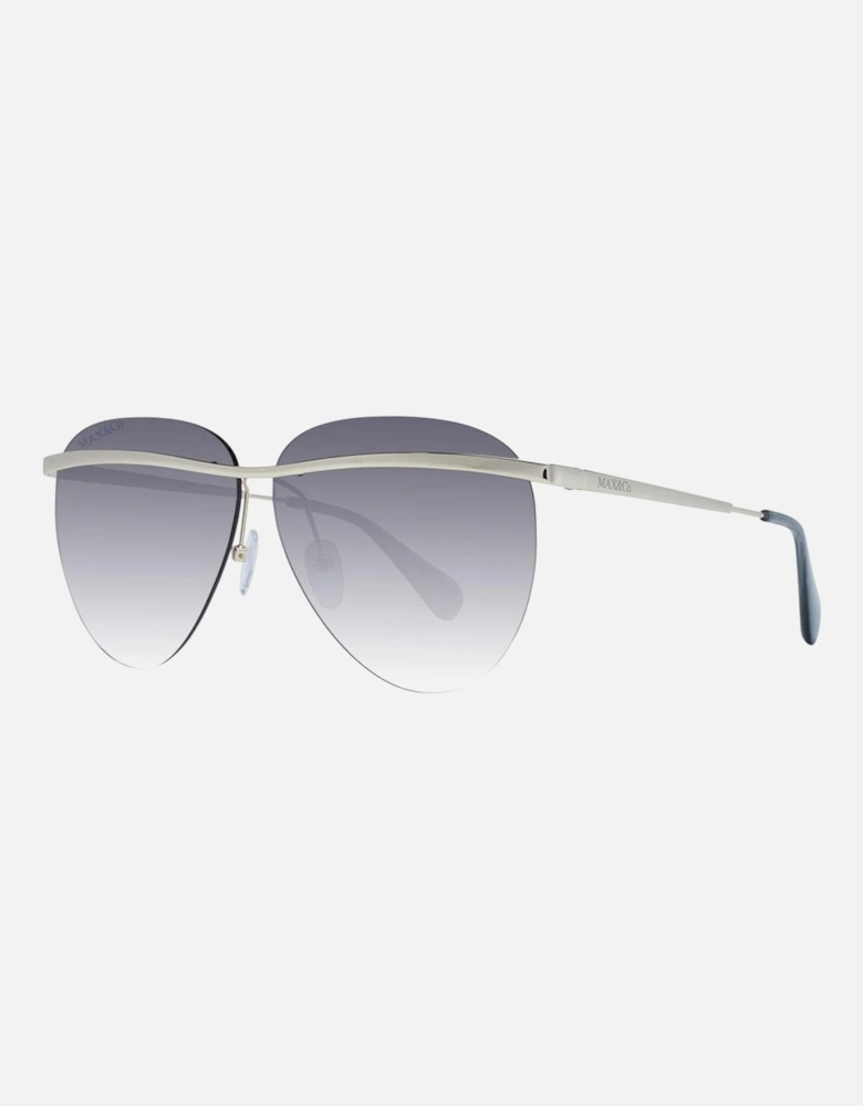 Gold Aviator Sunglasses with Grey Gradient Lenses Women