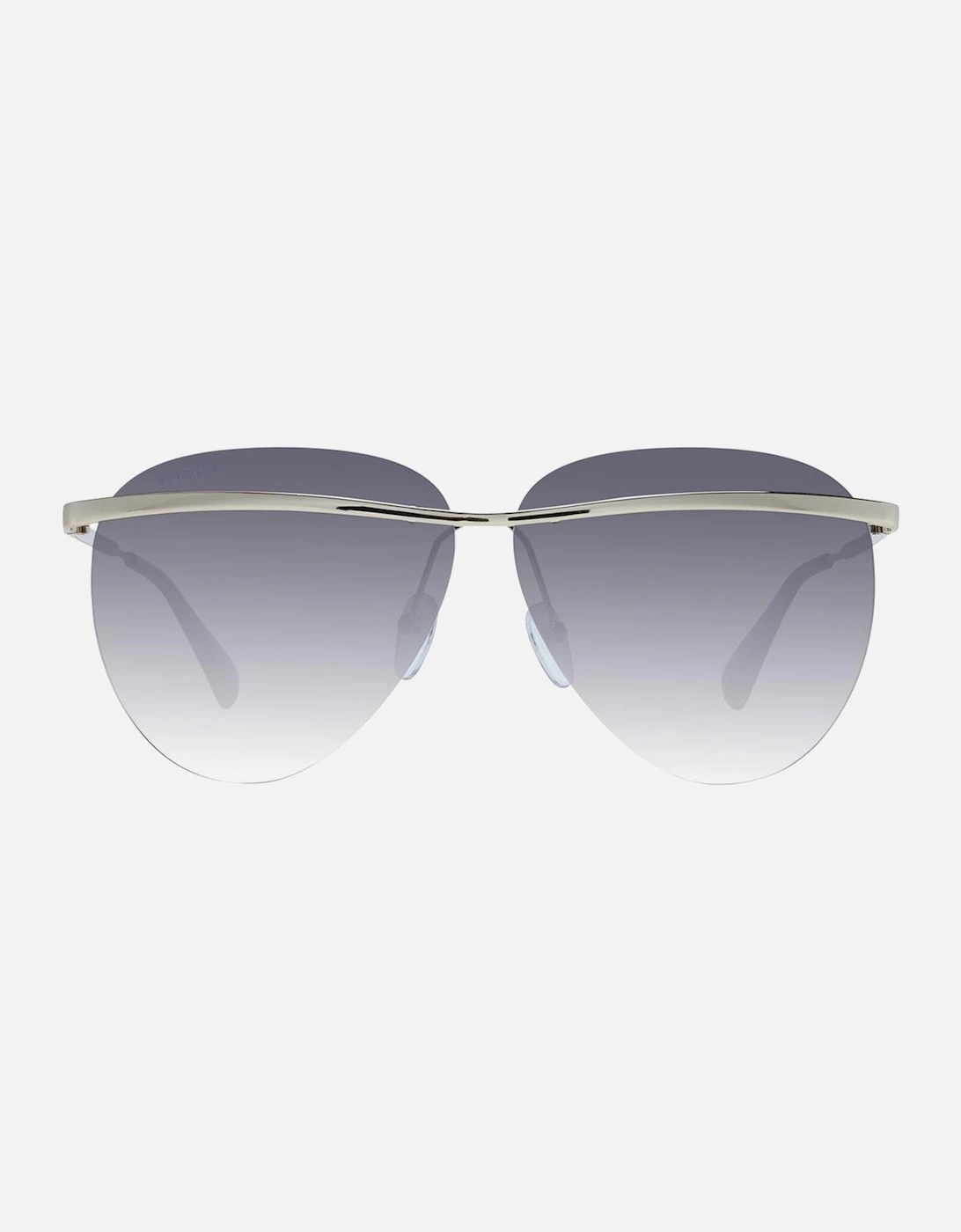 Gold Aviator Sunglasses with Grey Gradient Lenses Women
