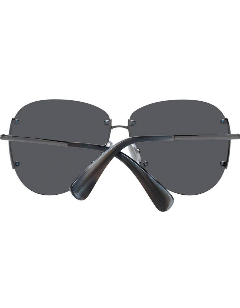 Gunmetal Aviator Sunglasses with Mirrored Lenses and 100% UV