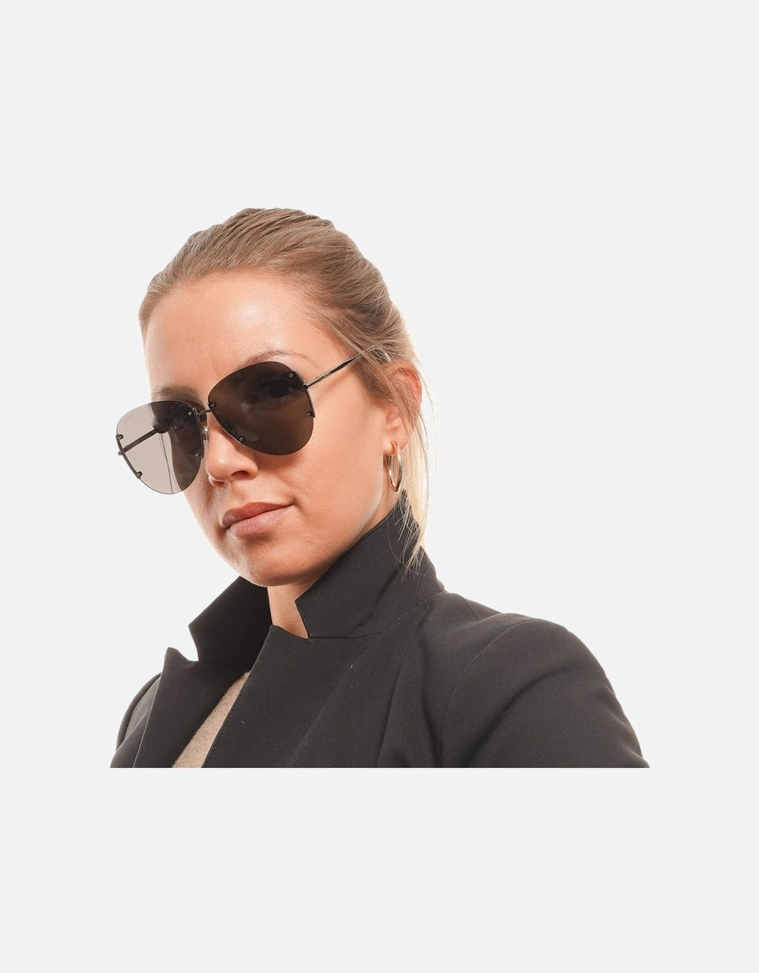 Gunmetal Aviator Sunglasses with Mirrored Lenses and 100% UV