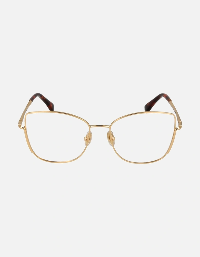 Butterfly Metal Frame Full-Rim Glasses Women - Gold