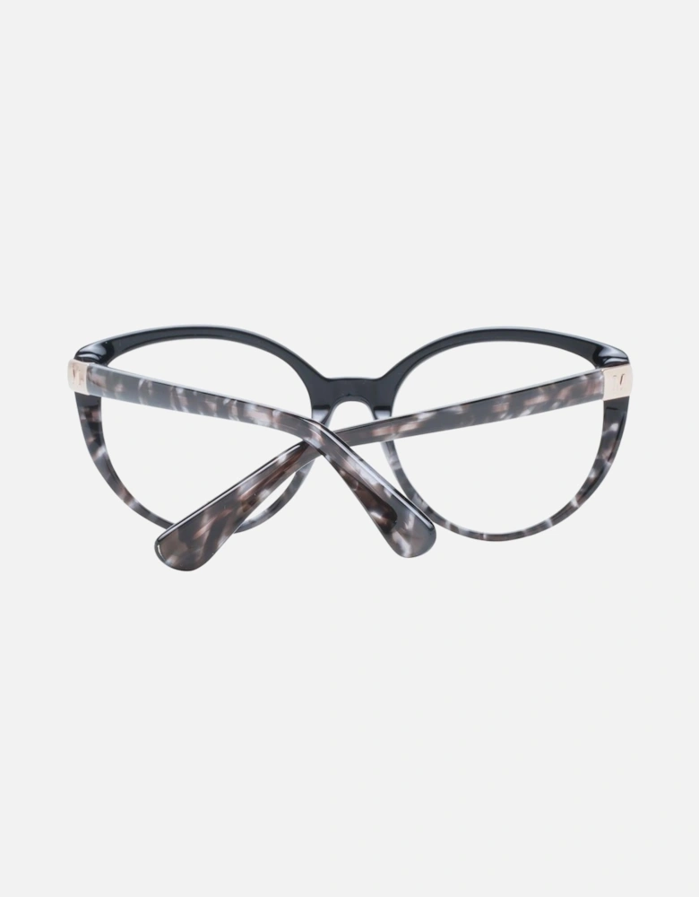 Cat Eye Full-Rim Black Plastic Frame Glasses Women