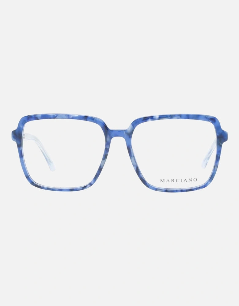 Square Full-Rim Plastic Frame Glasses Women - Blue