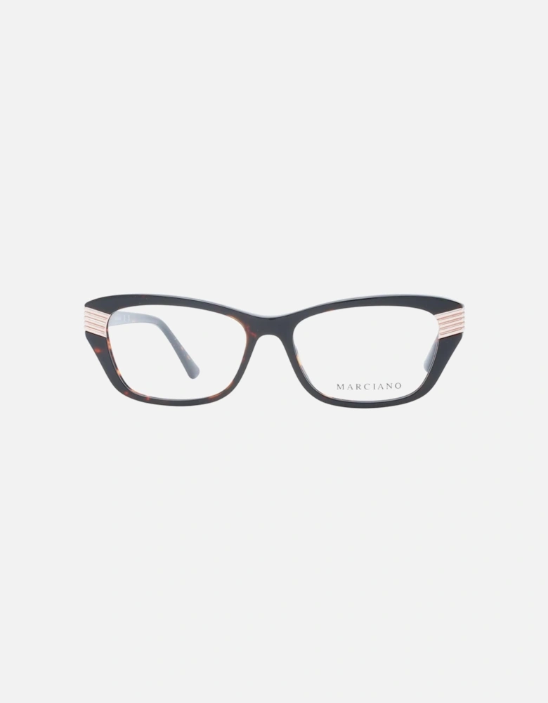 Full-Rim Rectangle Plastic Frame Glasses Women - Brown
