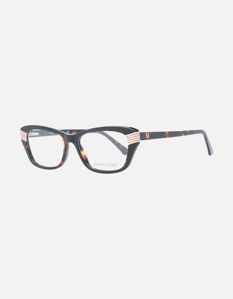 Full-Rim Rectangle Plastic Frame Glasses Women - Brown