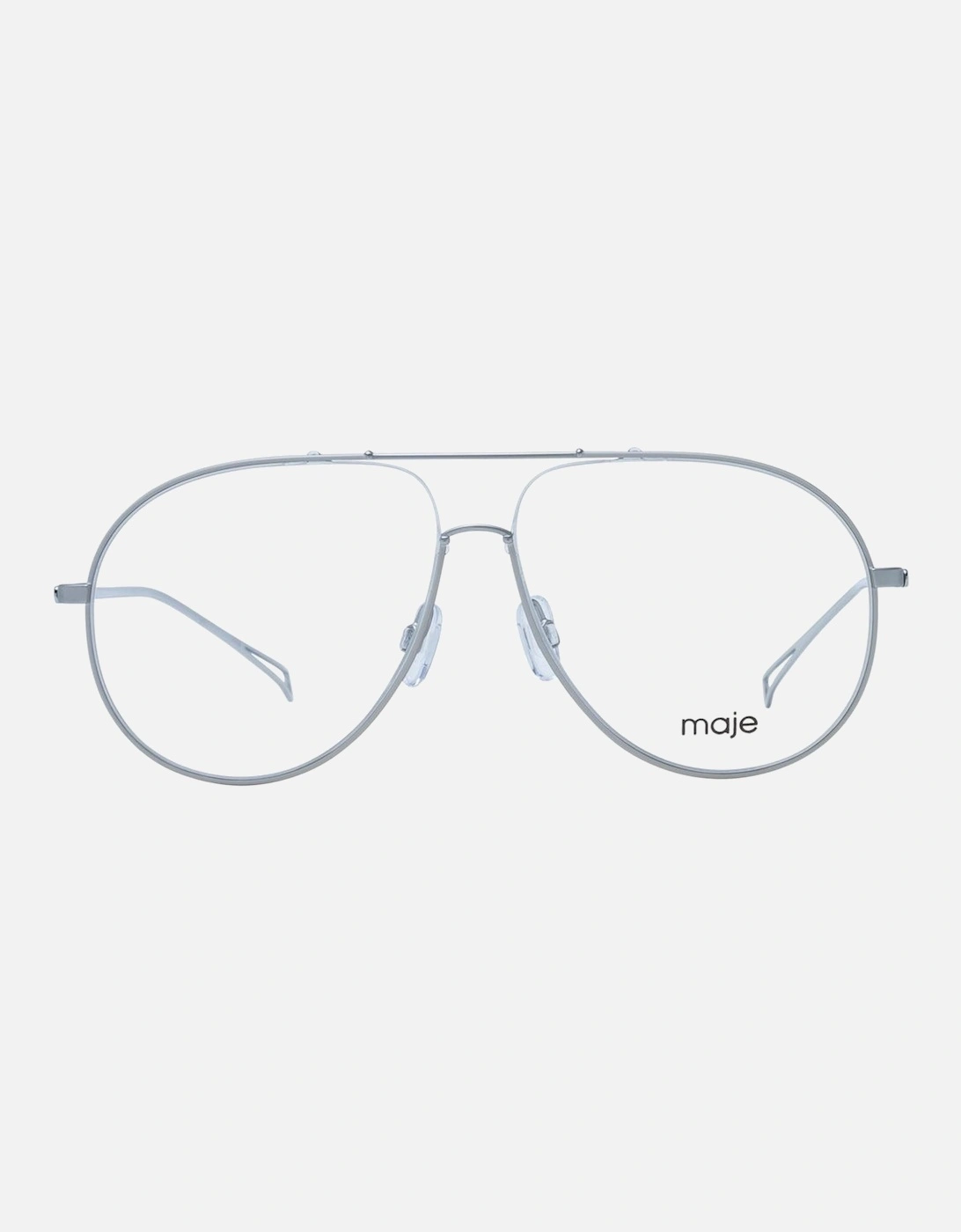 Grey Aviator Glasses with Demo Lenses and Nickel Silver Frame Women -
