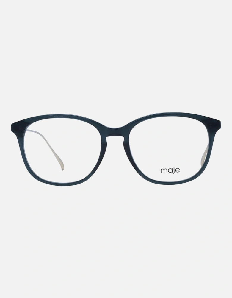 Black Acetate Square Frame Glasses with Demo Lenses Women