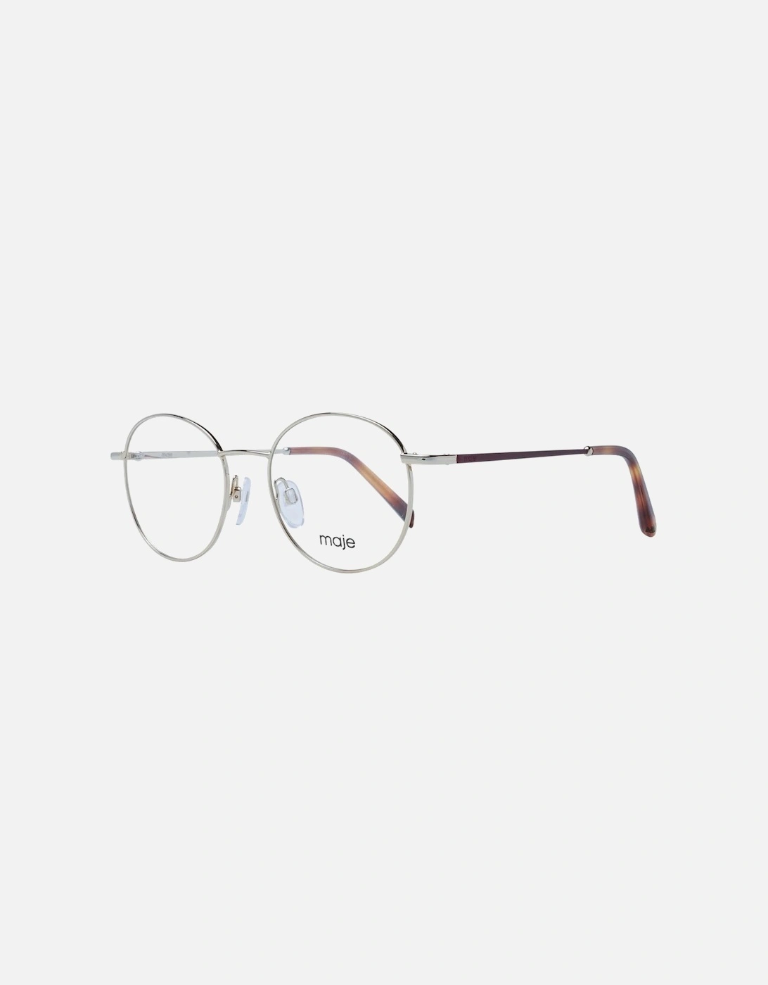 Gold Round Stainless Steel Glasses with Demo Lenses Women Frames, 4 of 3