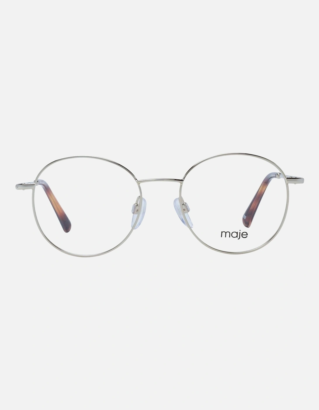 Gold Round Stainless Steel Glasses with Demo Lenses Women Frames