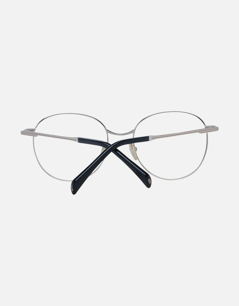 Black Metal Round Glasses with Demo Lenses - 55-19-140 Women Frames