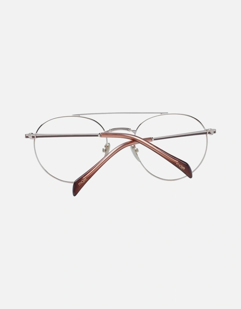 Gold Aviator Glasses with Demo Lenses and Branded Case. Women Frames