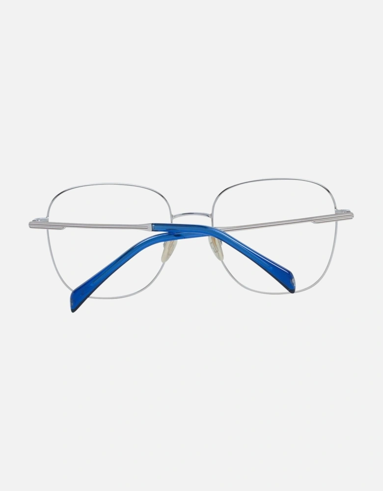 Blue Square Metal Frame Demo Glasses Women