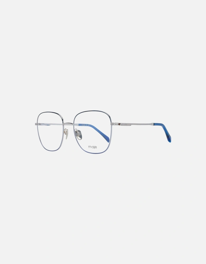 Blue Square Metal Frame Demo Glasses Women