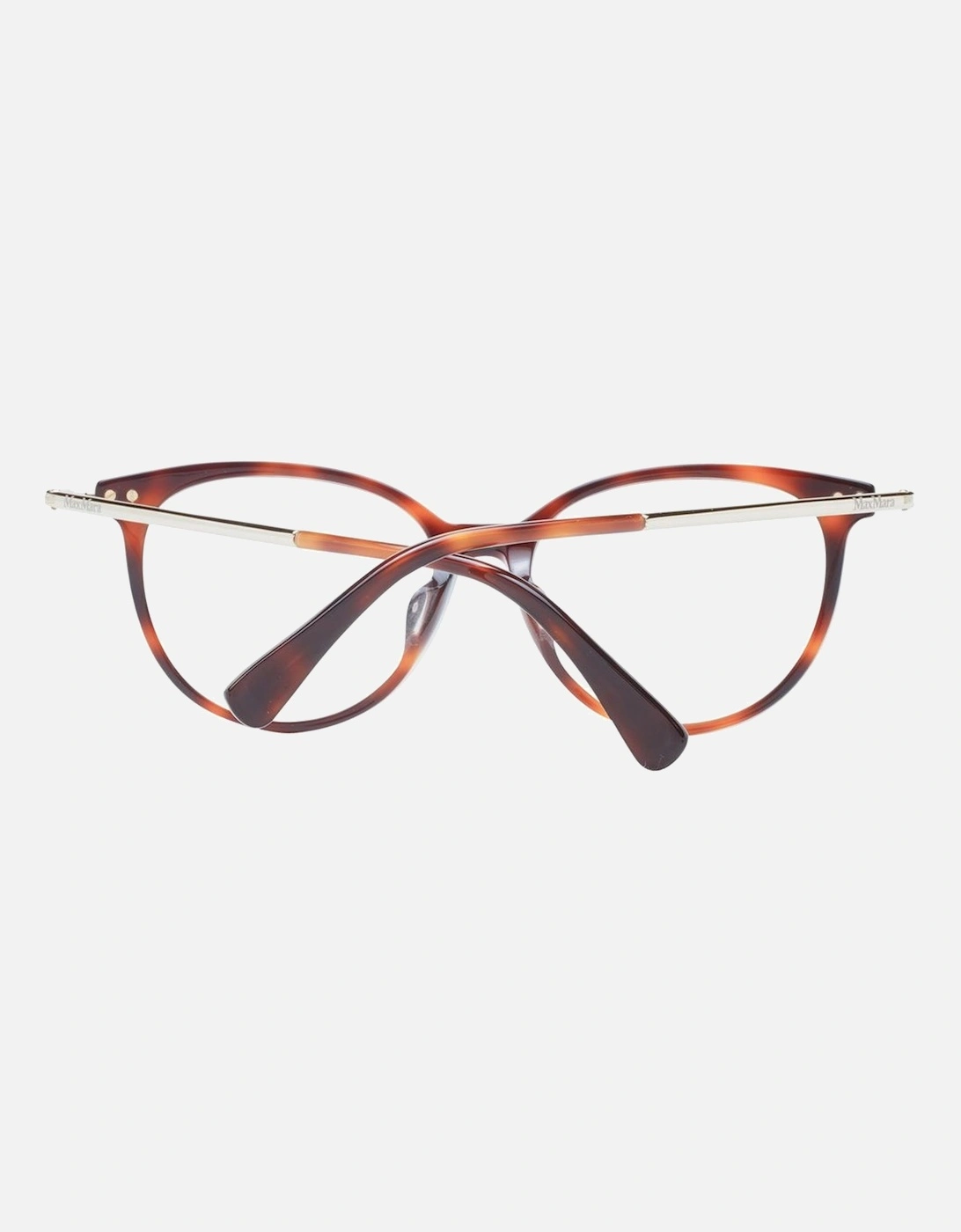 Brown Round Plastic Eyeglasses with Demo Lenses Women Frames
