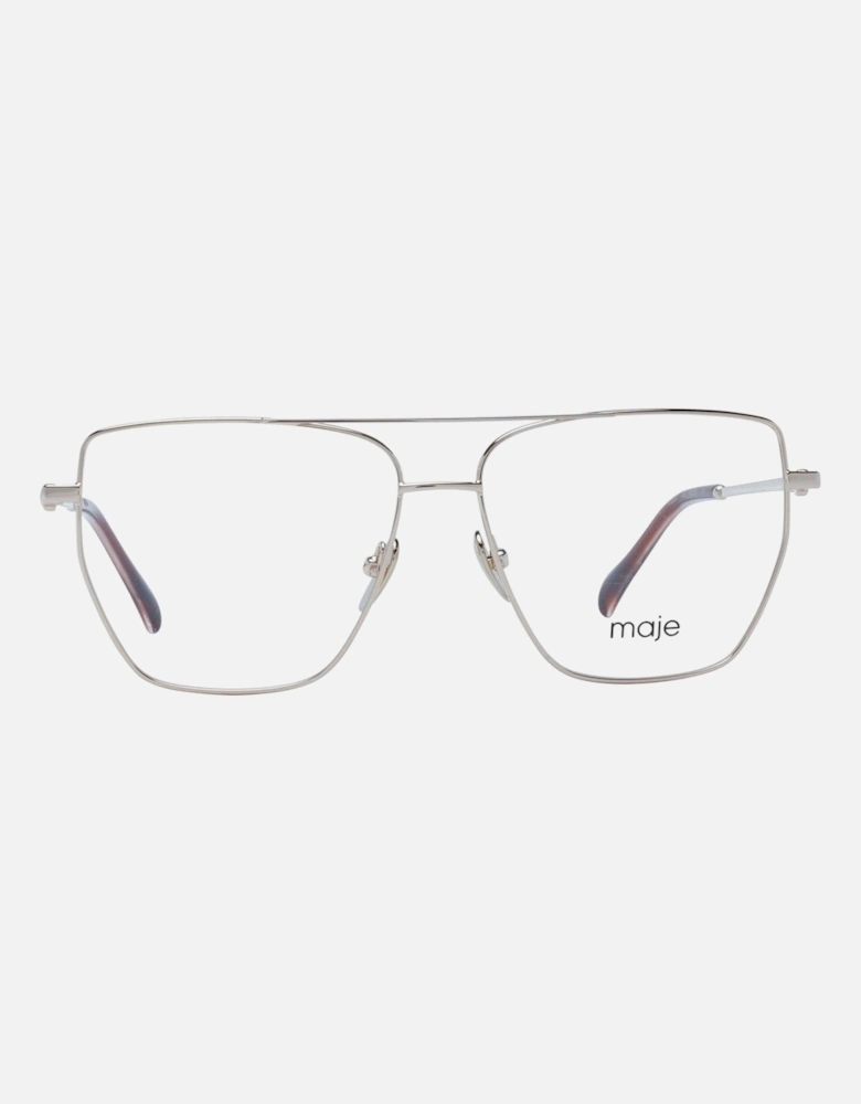 Gold Aviator Style Glasses with Plastic Lenses Women Frames